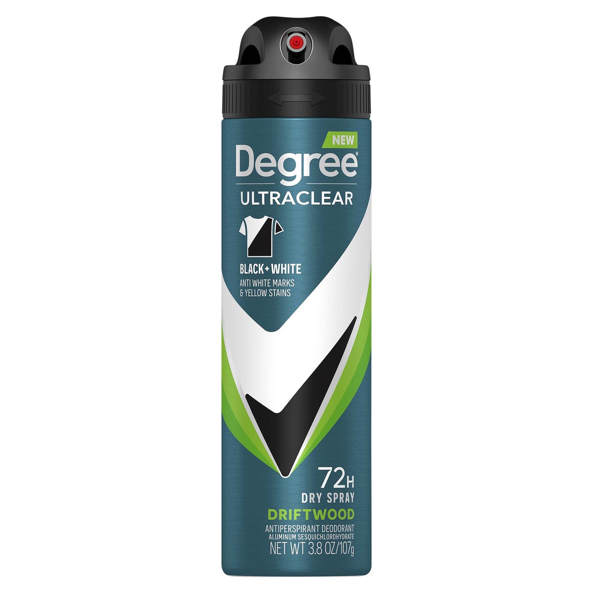 slide 1 of 1, Degree For Men Ultra Clear Black White Driftwood Antiperspirant Deodorant Dry Spray, 3.8 oz