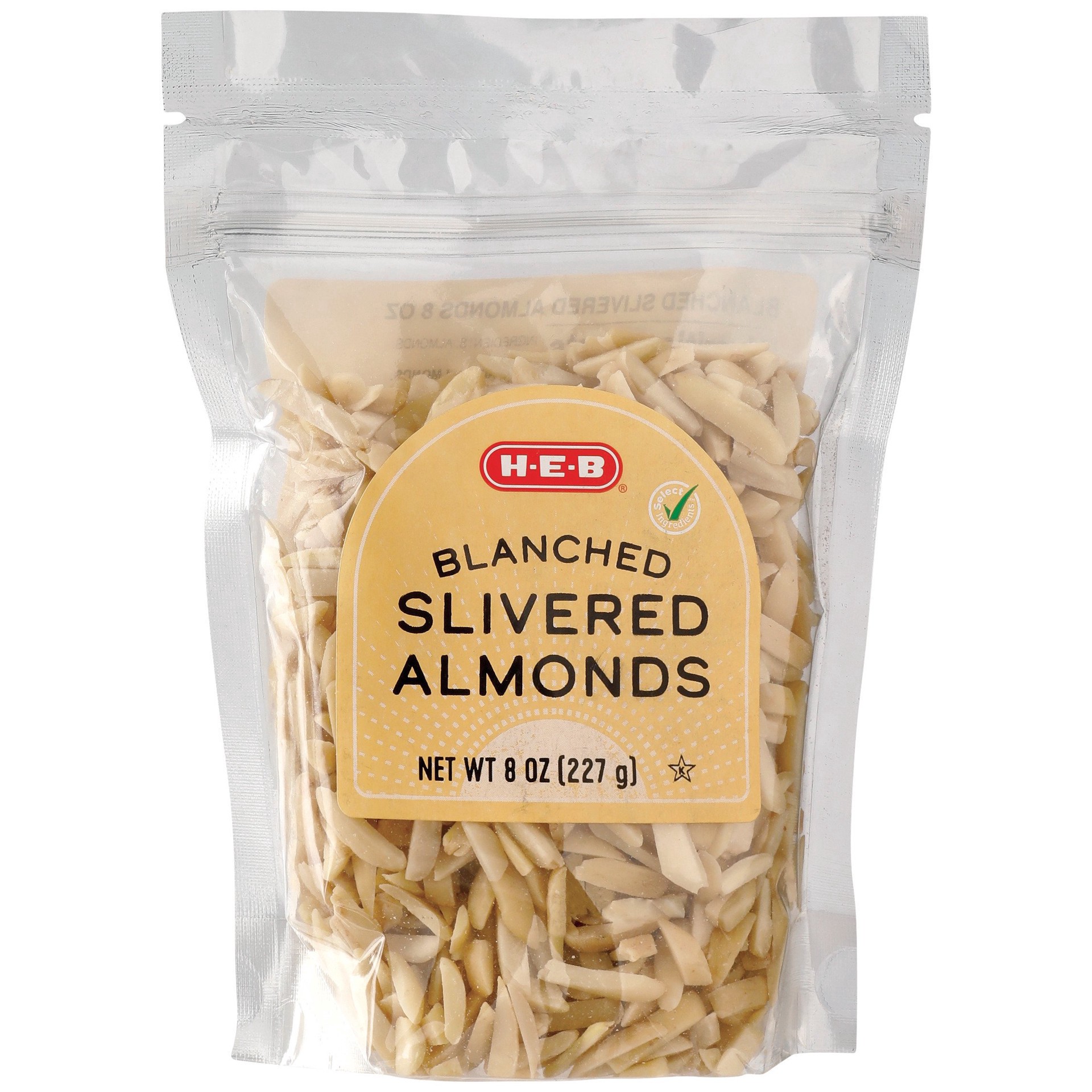 slide 1 of 1, H-E-B Blanched Slivered Almonds, 8 oz