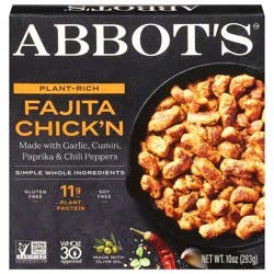 Abbot's Plant-Rich Fajita Chick'n 10 oz