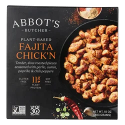 Abbot's Plant-Rich Fajita Chick'n 10 oz