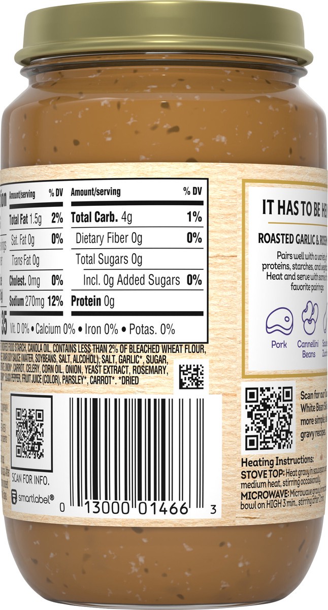 slide 7 of 14, Heinz HomeStyle Roasted Garlic & Rosemary Gravy, 12 oz Jar, 12 oz