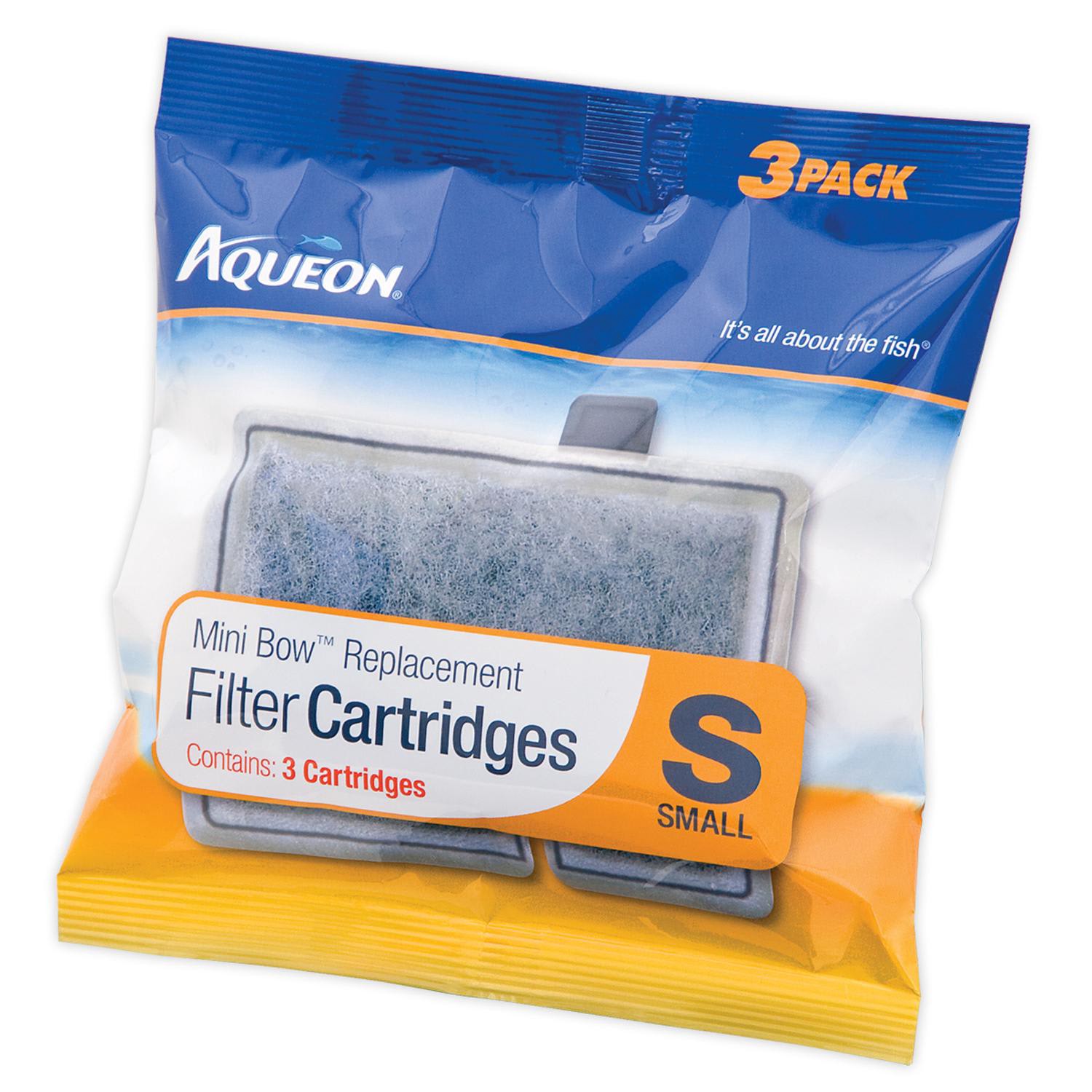 slide 1 of 7, Aqueon Replacement Filter Cartridges Small - 3 pack, 1 ct