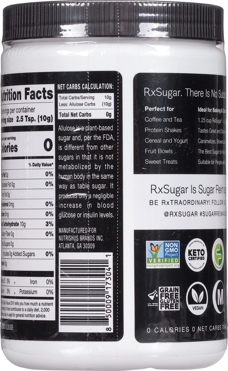 slide 2 of 9, RxSugar Sugar Reimagined Allulose Sugar 1 lb, 1 lb