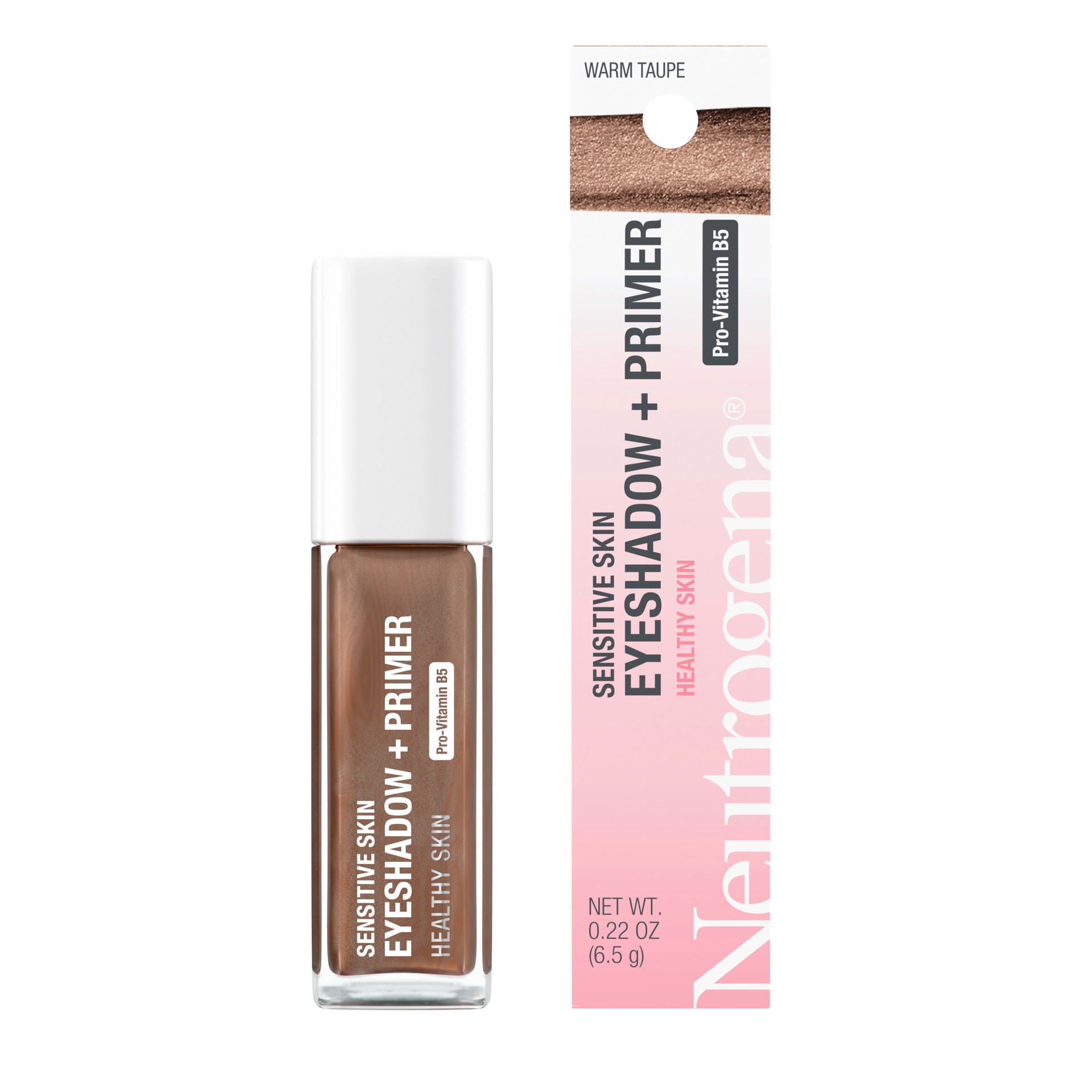 slide 6 of 9, Neutrogena Sensitive Skin Eyeshadow + Primer set, Longwearing & Lightweight Formula - Warm Taupe - 0.2 fl oz, 6.50 g