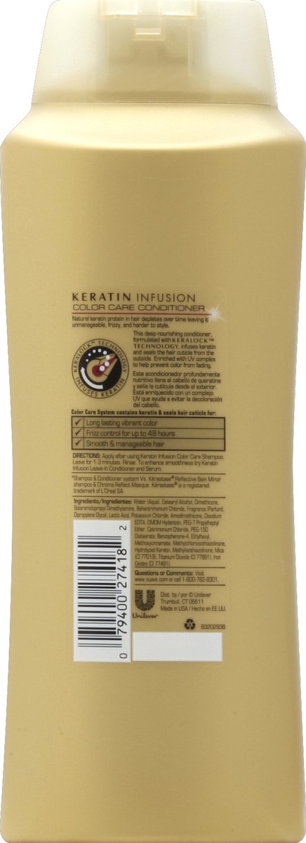 slide 3 of 3, Suave Professionals Color Care Conditioner Keratin Infusion, 28 oz, 28 oz