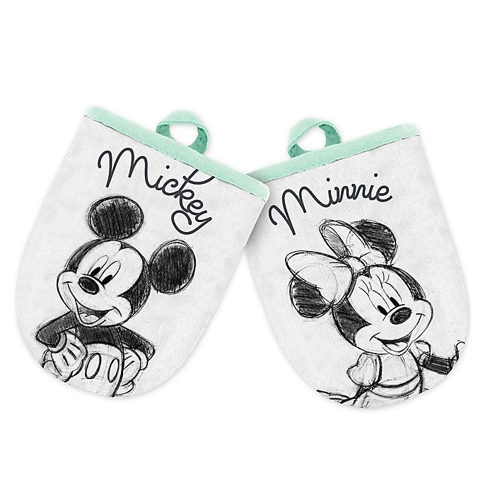 slide 1 of 1, Disney Mickey and Minnie Mini Oven Mitts, 2 ct