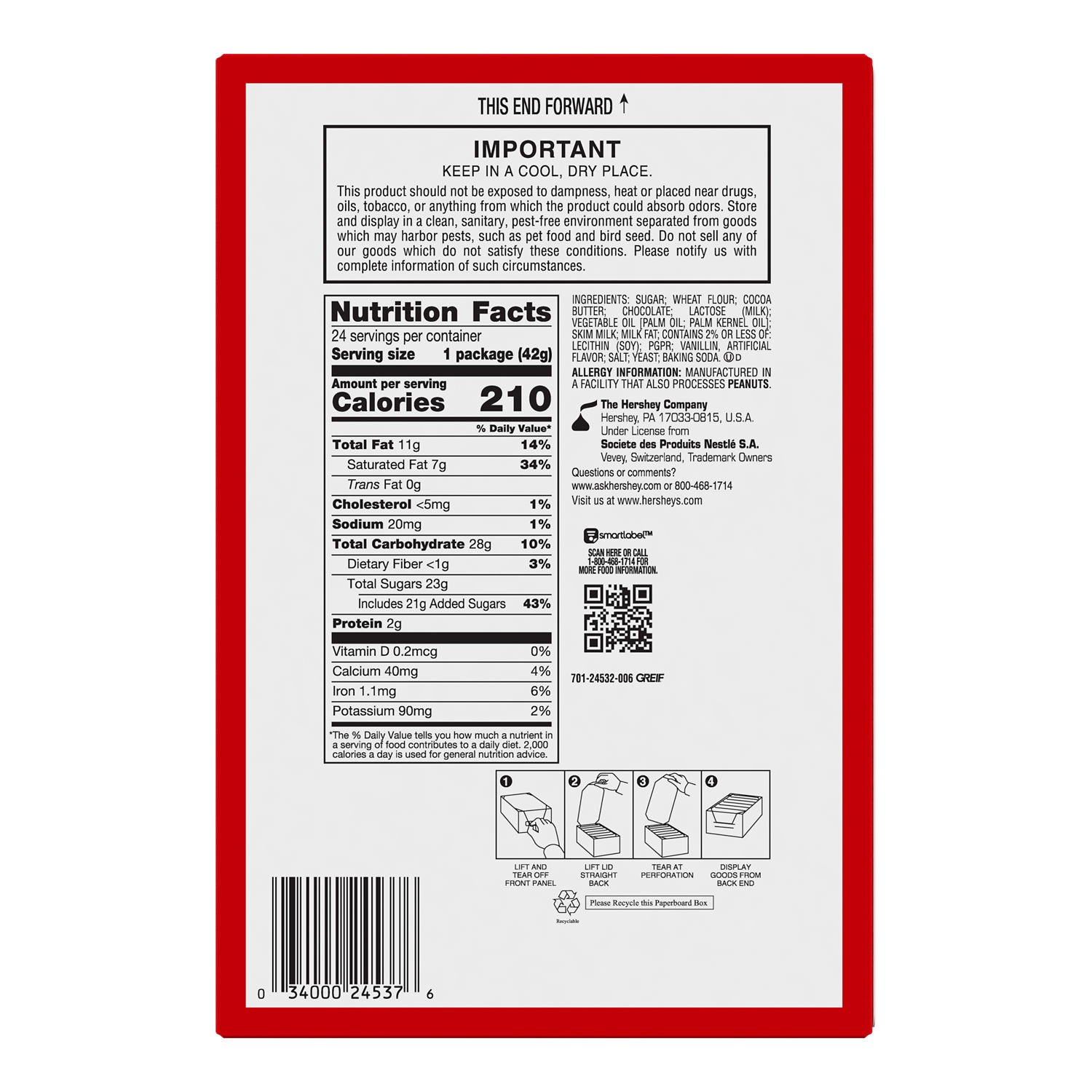 slide 6 of 8, KIT KAT Big Kat Crisp Wafers in Milk Chocolate 24 ea, 24 ct