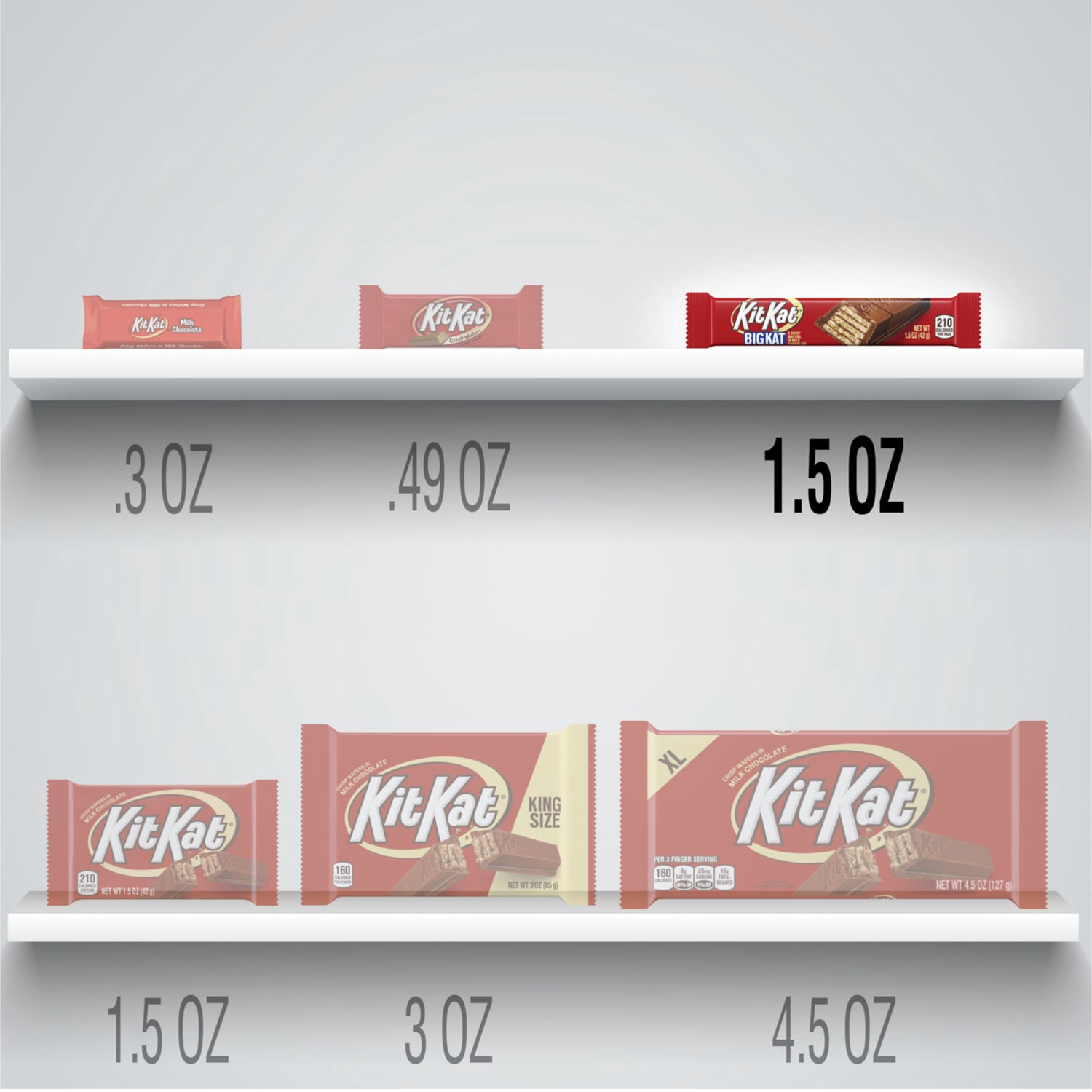 slide 7 of 8, KIT KAT Big Kat Crisp Wafers in Milk Chocolate 24 ea, 24 ct