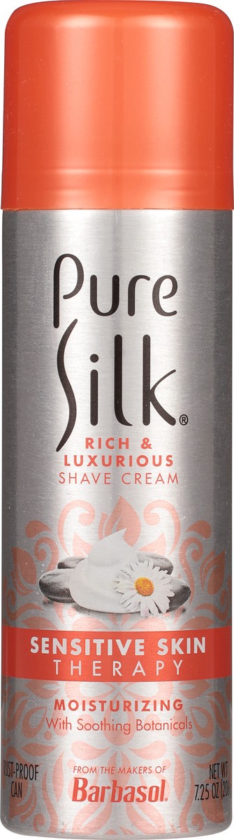 slide 9 of 13, Pure Silk Sensitive Skin Therapy Rich & Luxurious Shaving Cream 7.25 oz, 7.25 oz