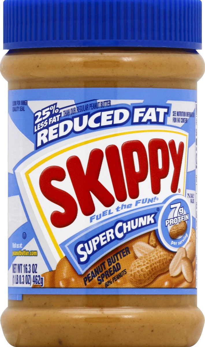 slide 1 of 8, Skippy Peanut Butter Spread 16.3 oz, 16.3 oz