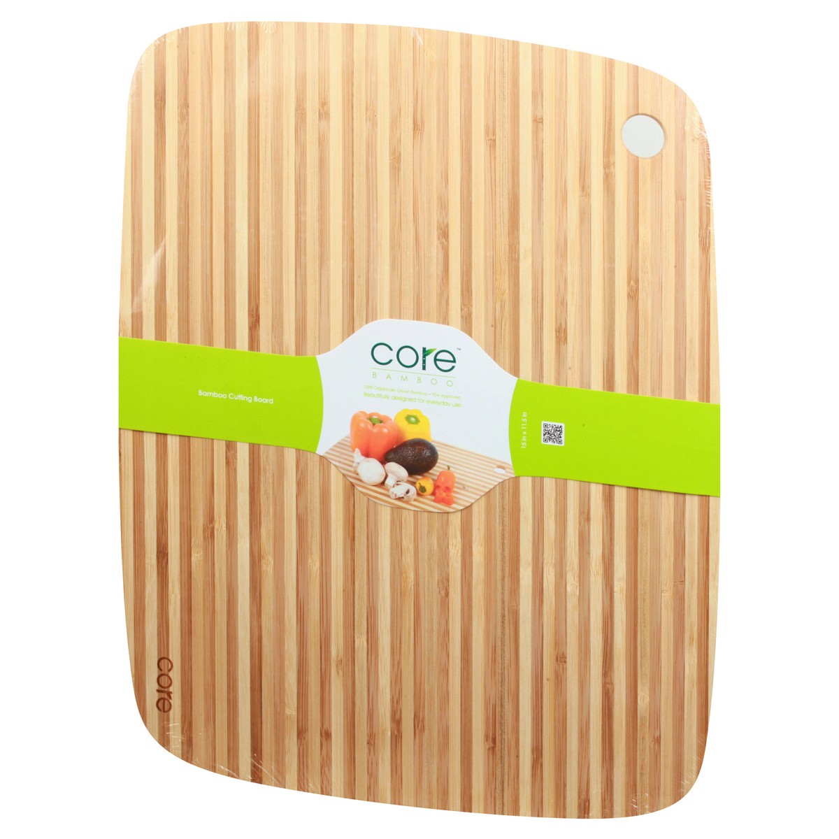 slide 5 of 9, Core Bamboo Bamboo Classic Pin Stripe Large Cutting Board 1 ea, 1 ct