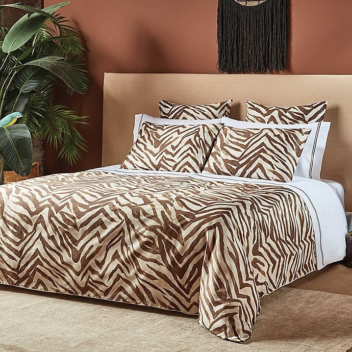 slide 2 of 2, Frette At Home Safari Queen Duvet Cover - Caramel, 1 ct