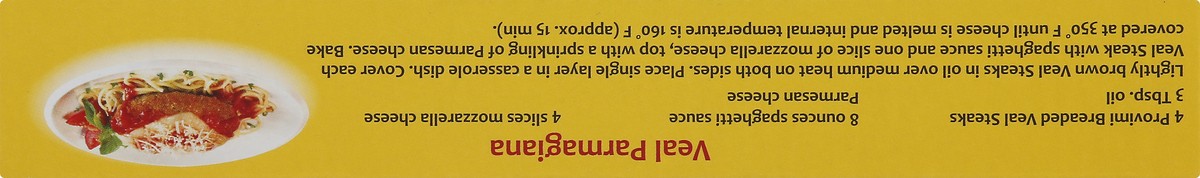 slide 2 of 13, Provimi Breaded Veal Steaks 4 ea, 4 ct