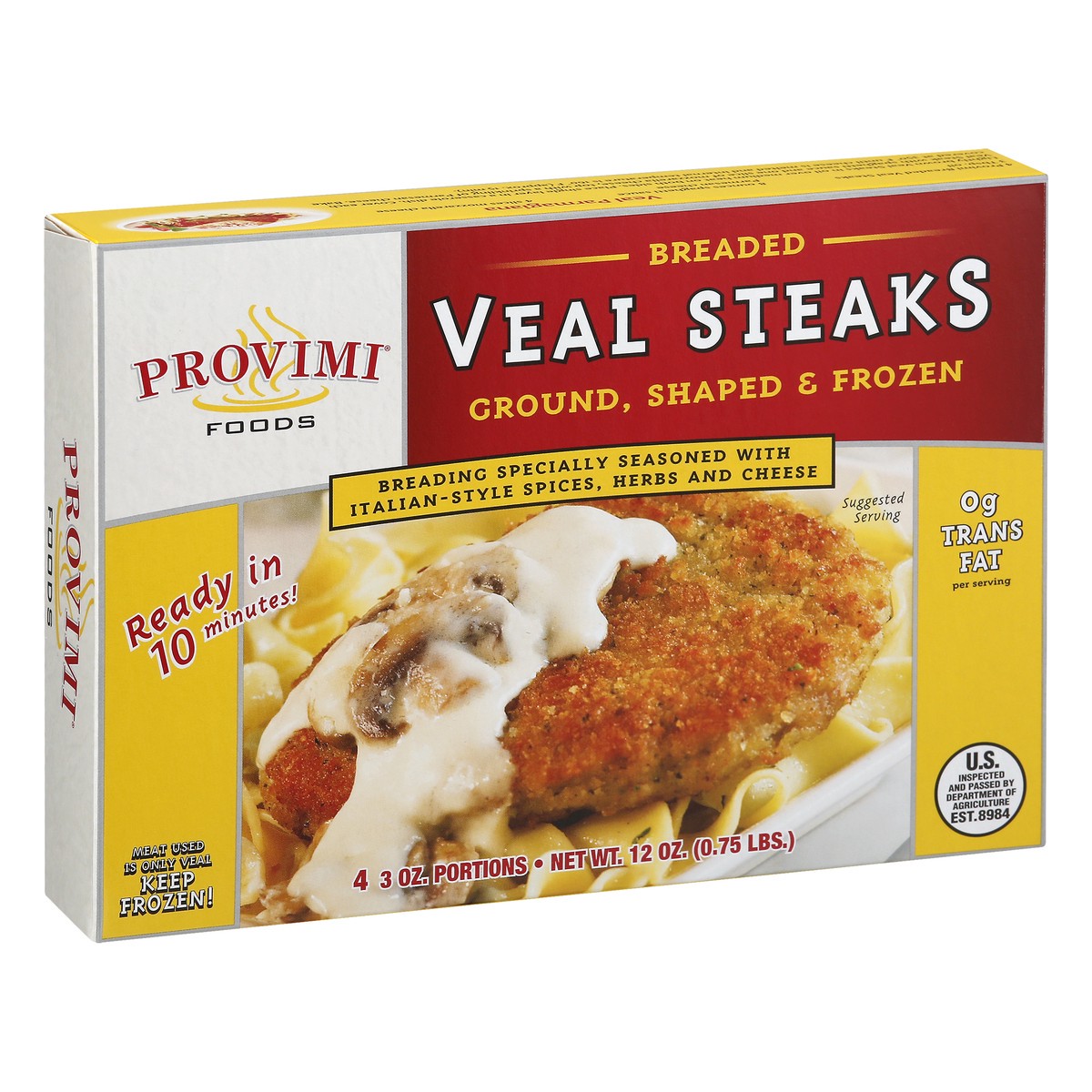 slide 9 of 13, Provimi Breaded Veal Steaks 4 ea, 4 ct