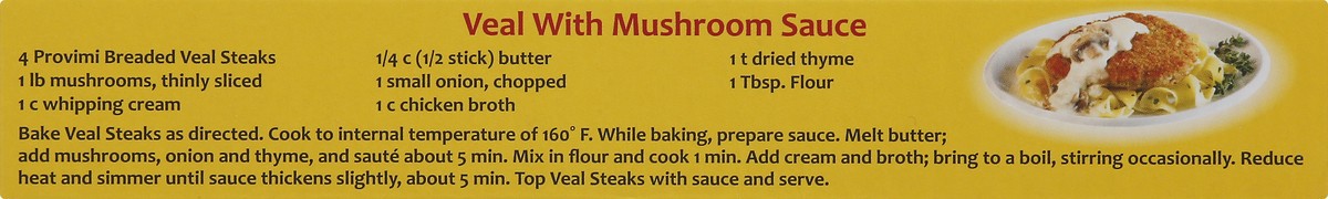slide 10 of 13, Provimi Breaded Veal Steaks 4 ea, 4 ct