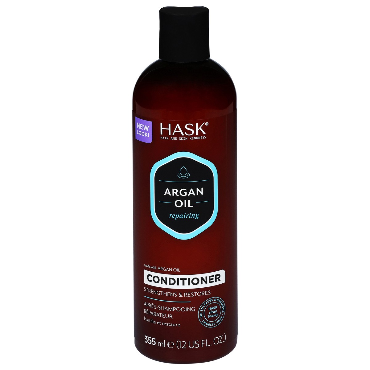 slide 1 of 3, Hask Repairing Argan Oil Conditioner 12 fl oz, 12 fl oz