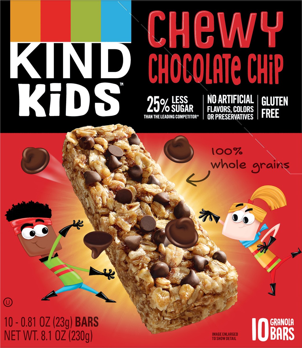 slide 2 of 2, KIND Kids Bars, Chewy Chocolate Chip, 8.1 oz