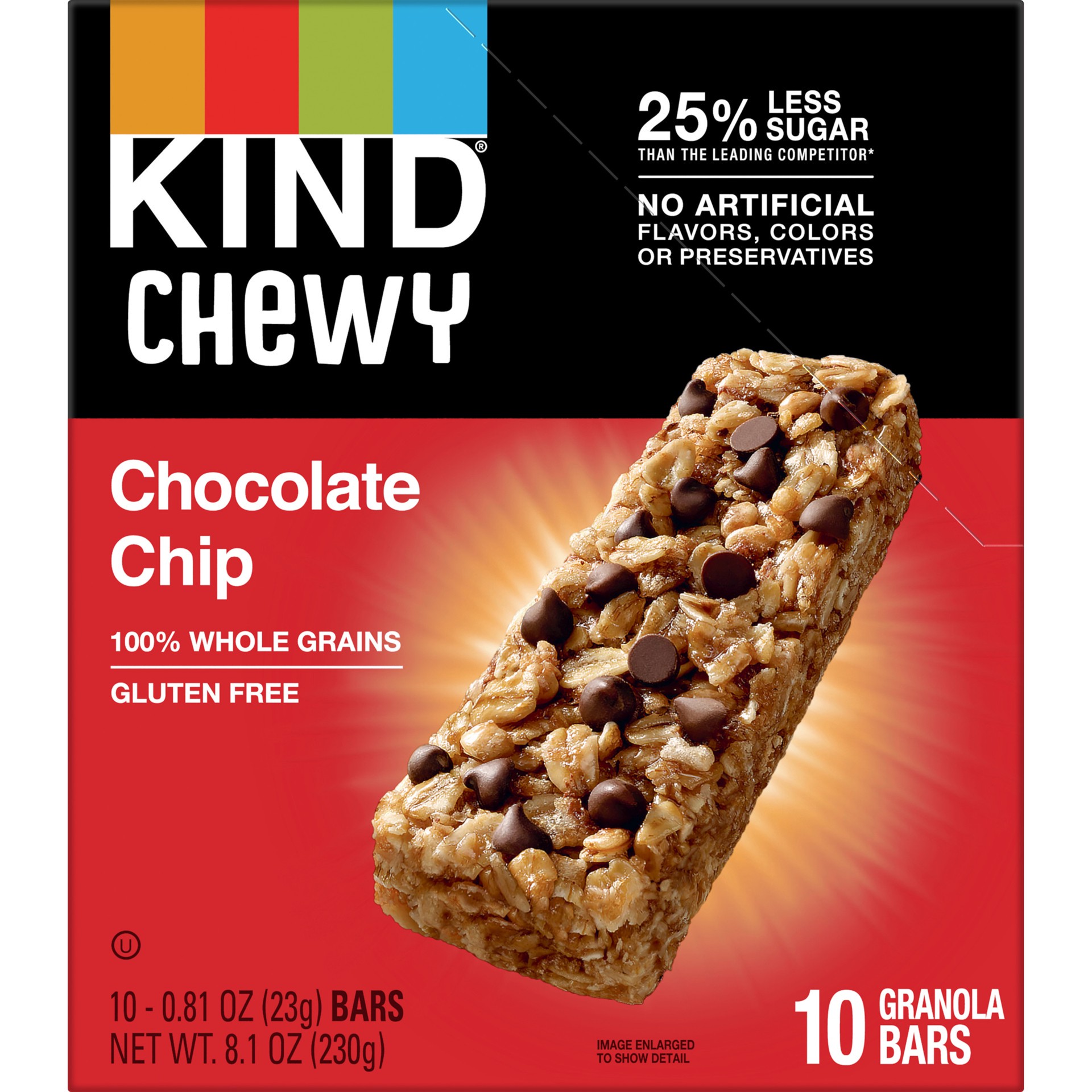 slide 1 of 2, KIND Kids Bars, Chewy Chocolate Chip, 8.1 oz