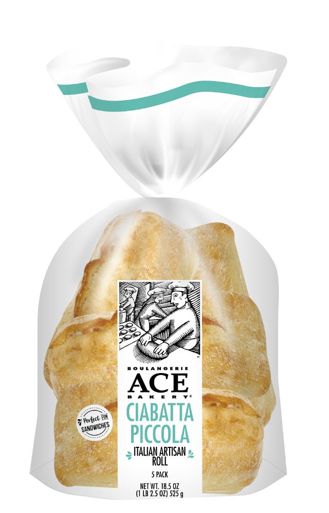 slide 1 of 1, ACE® Bakery Ciabatta Piccola, 5 ct / 18.5 oz