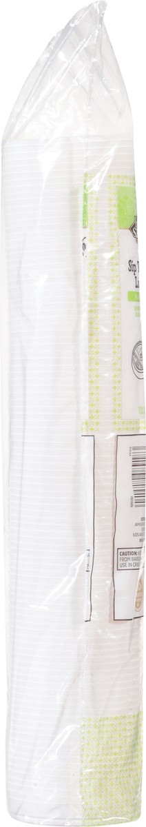 slide 10 of 11, Cb02 First Street Lid Sip-Thru For 8-10 Oz, 100 ct