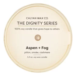Calyan Wax Co. Aspen & Fog Dignity Series Soy Candle