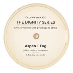 Calyan Wax Co. Aspen & Fog Dignity Series Soy Candle