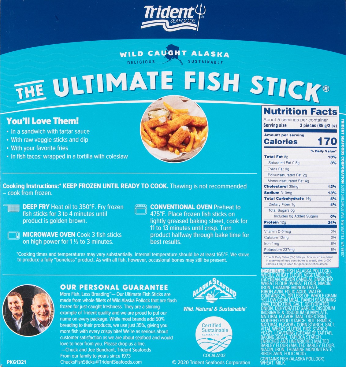 slide 9 of 13, Trident Seafoods The Ultimate Fish Stick 15 oz, 15 oz