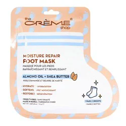 The Crème Shop Moisture Repair Foot Mask - Almond Oil & Shea Butter