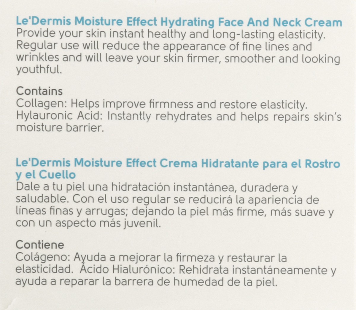slide 2 of 6, Ledermis Face and Neck Cream 4 oz, 1 ct