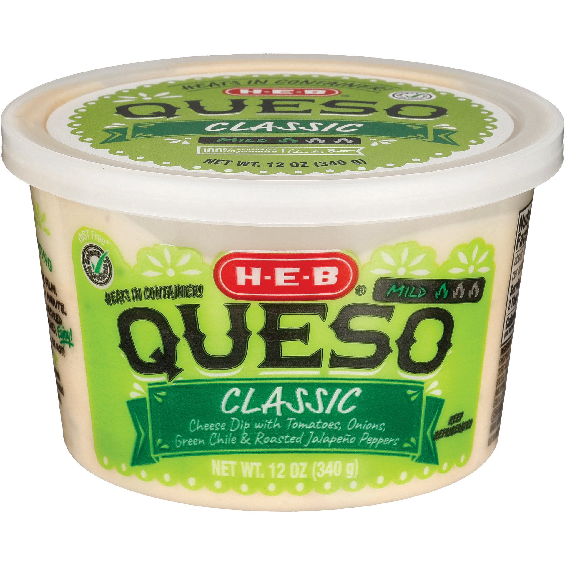 slide 1 of 1, H-E-B Queso Classic, Mild, 12 oz