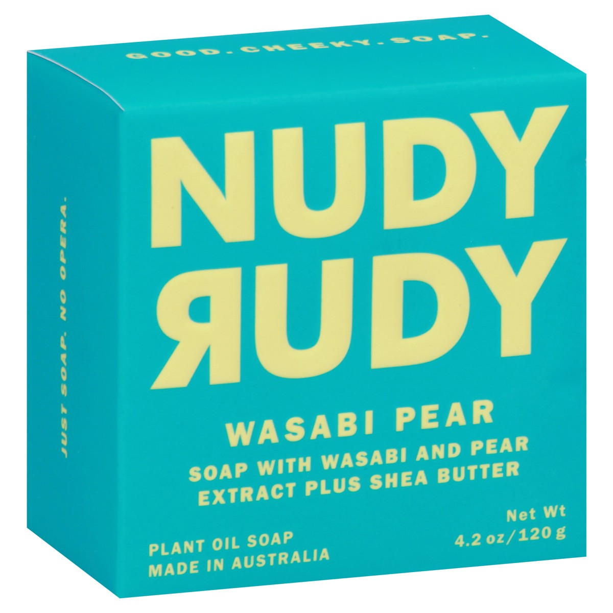 slide 6 of 9, Nudy Rudy Soap, Plant Oil, Wasabi Pear, 4.2 oz