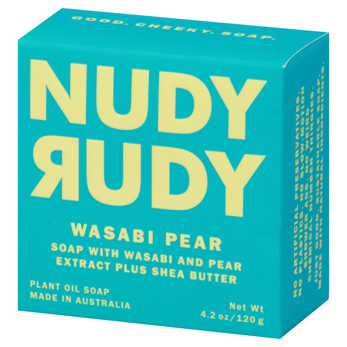 slide 7 of 9, Nudy Rudy Soap, Plant Oil, Wasabi Pear, 4.2 oz