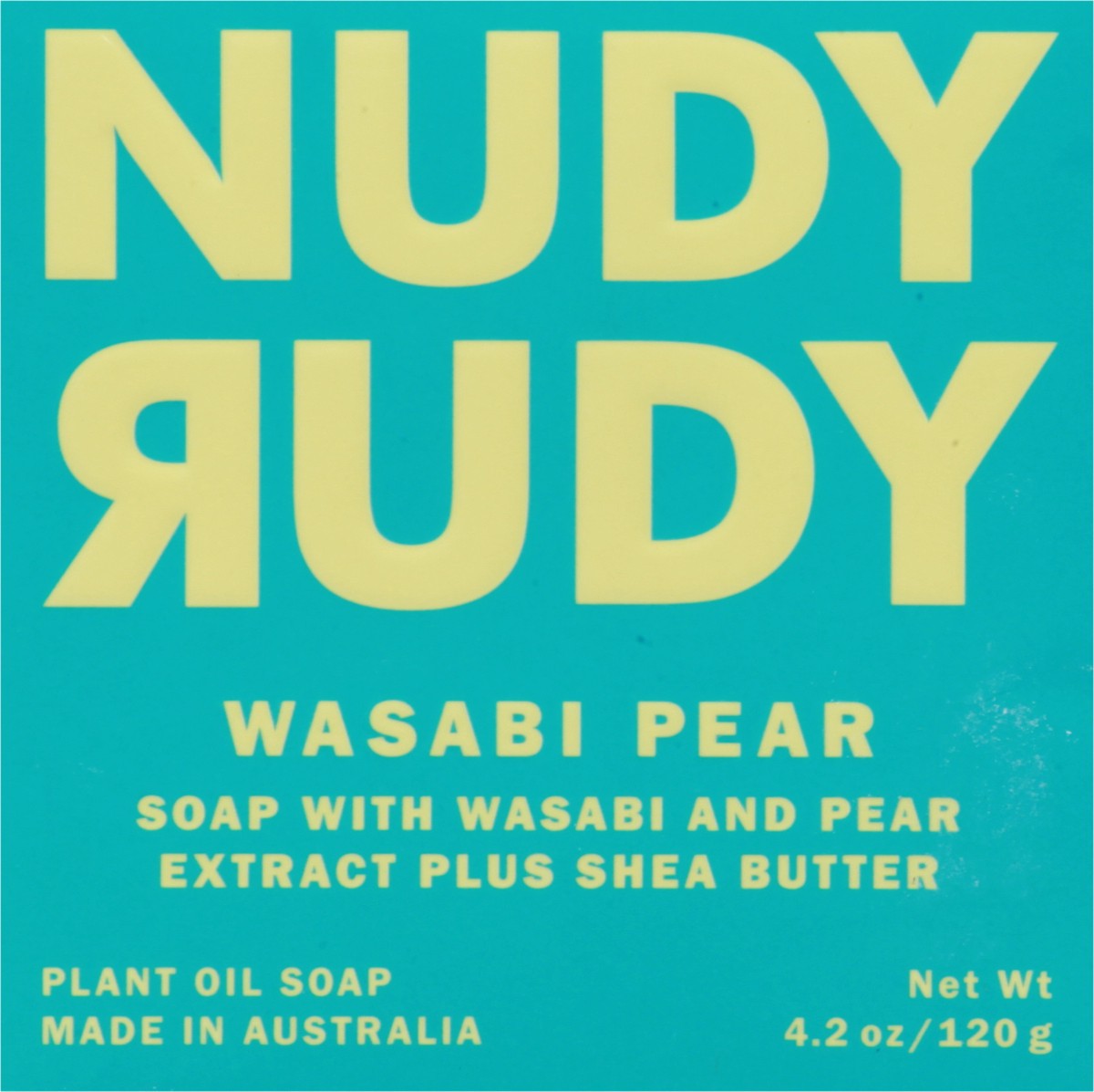 slide 3 of 9, Nudy Rudy Soap, Plant Oil, Wasabi Pear, 4.2 oz