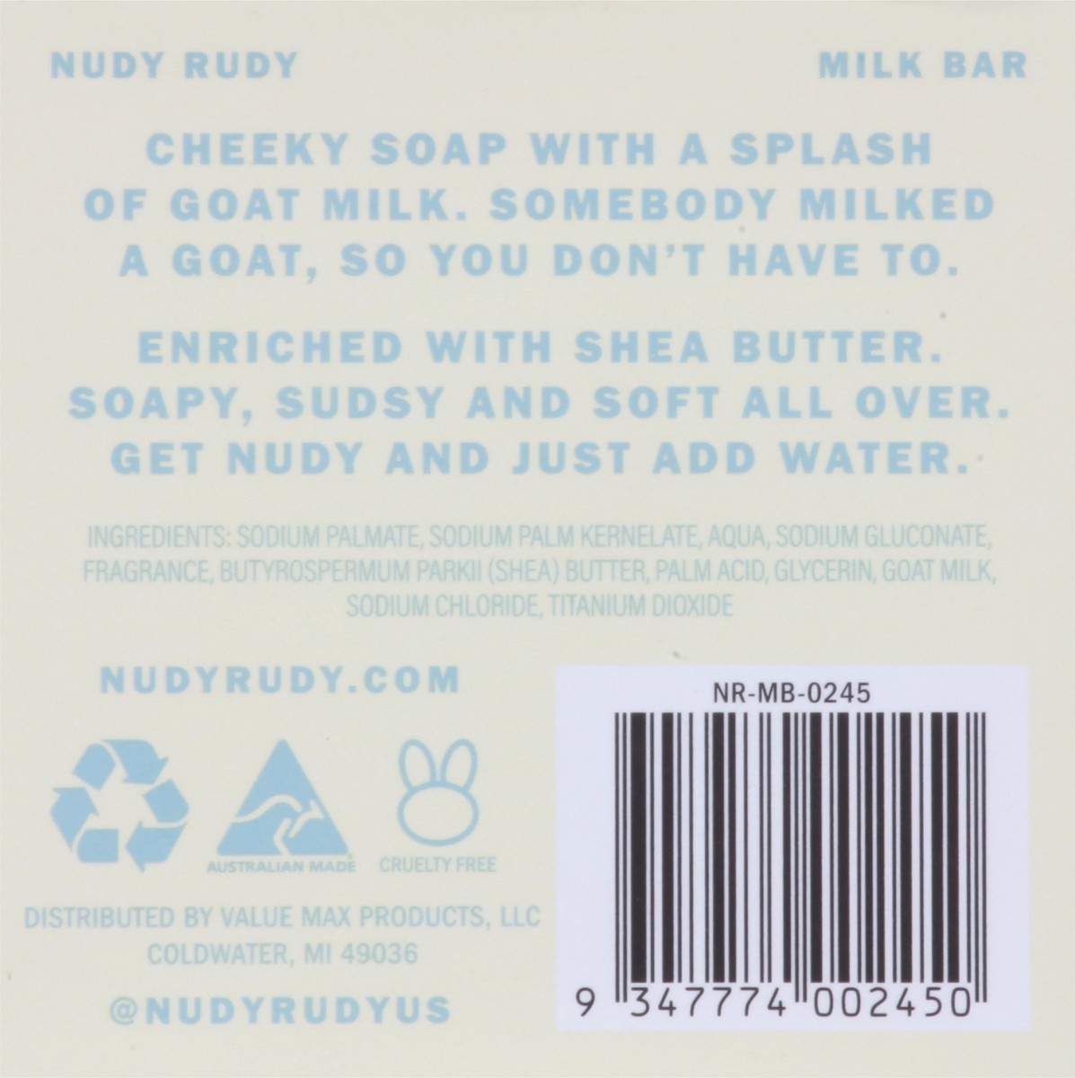 slide 6 of 9, Nudy Rudy Milk Bar 4.2 oz, 4.2 oz