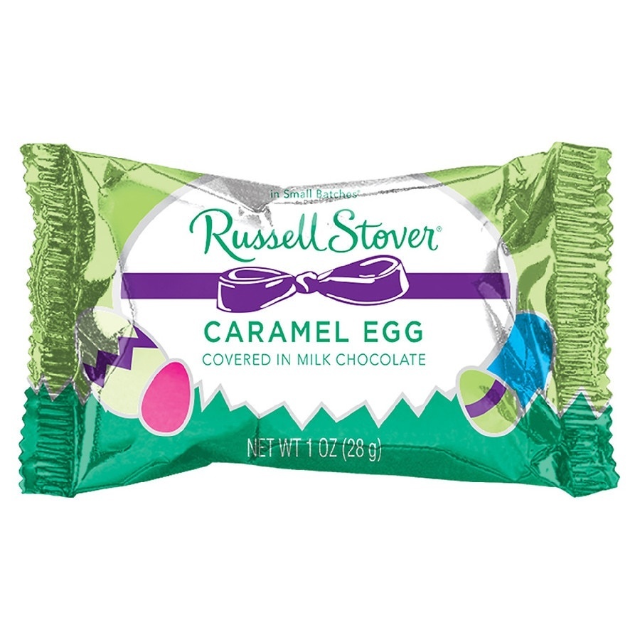 slide 1 of 1, Russell Stover Milk Chocolate Caramel Eggs, 1 oz