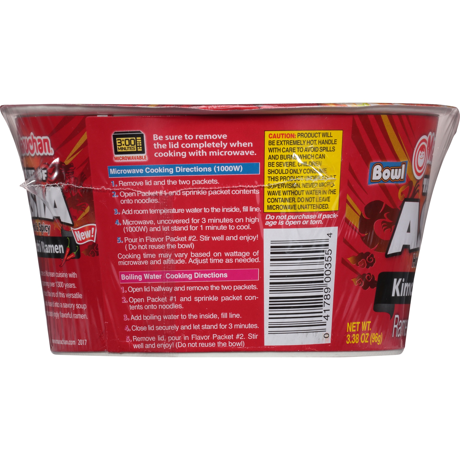 slide 2 of 6, Maruchan Taste of Asia Hot & Spicy Kimchi Ramen Noodle Soup, 3.38 oz