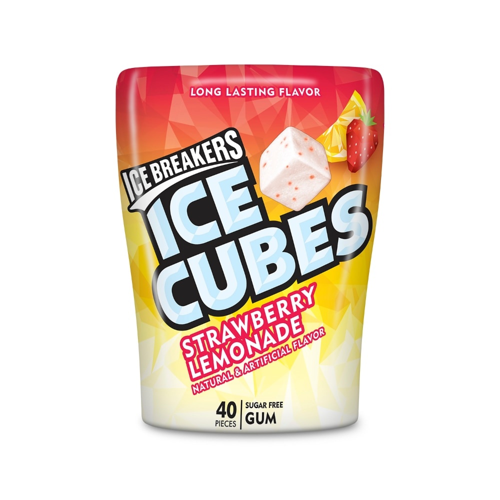 Ice Breakers Ice Cubes Strawberry Lemonade Gum 3.24 oz | Shipt