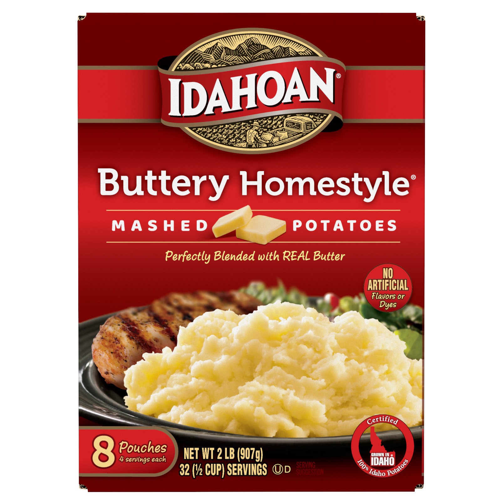 slide 2 of 3, Idahoan Buttery Homestyle Mashed Potatoes Club Pack, 8 ct