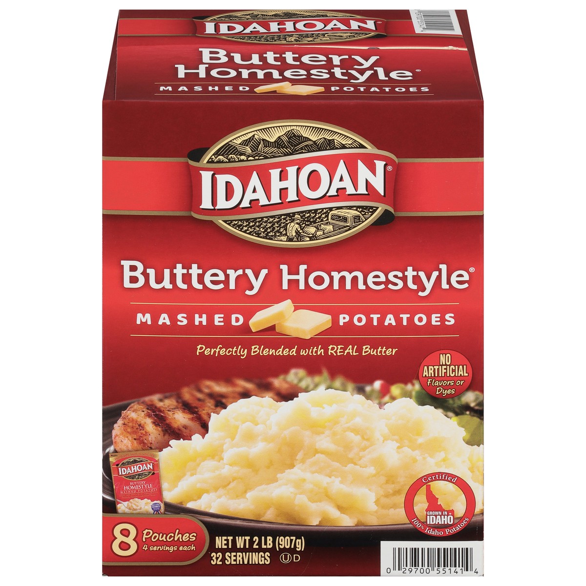 slide 1 of 3, Idahoan Buttery Homestyle Mashed Potatoes Club Pack, 8 ct