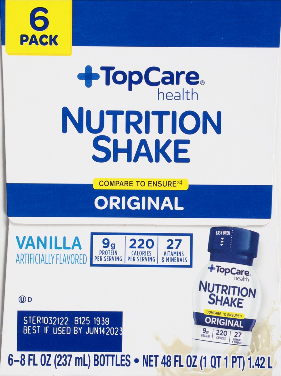 slide 6 of 9, TopCare Health Original Vanilla Nutrition Shake - 6 ct, 6 ct