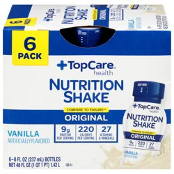 TopCare Health Original Vanilla Nutrition Shake - 6 ct