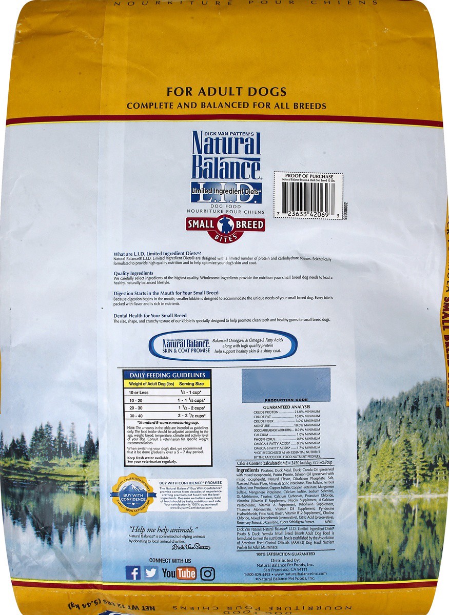 slide 4 of 6, Natural Balance Dog Food 12 lb, 12 lb