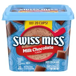 Swiss Miss Milk Chocolate Flavored Hot Cocoa Mix, 22.23 oz. Canister