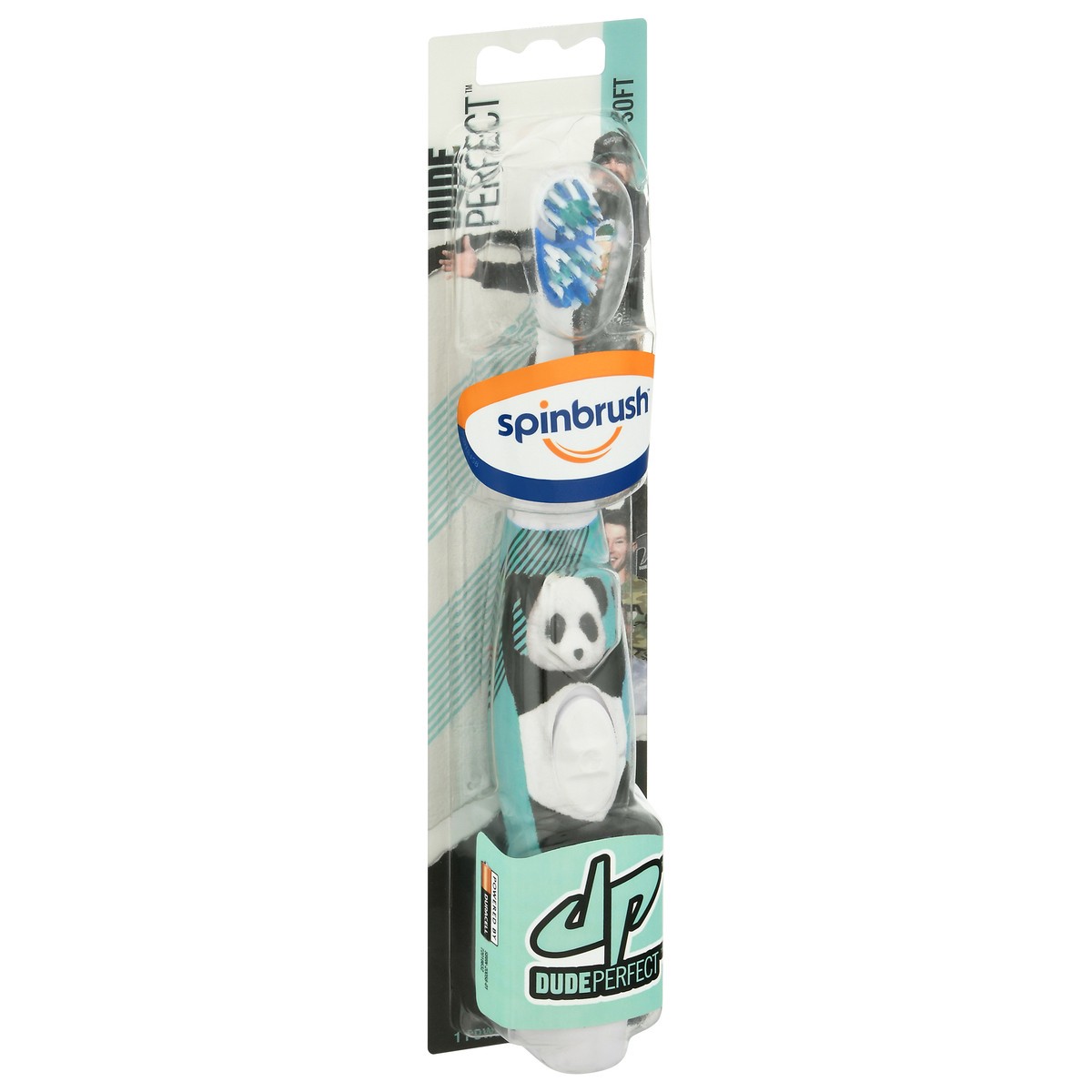 slide 3 of 9, Spinbrush Dude Soft Perfect Powered Toothbrush 1 ea Blister Pack, 1 ct