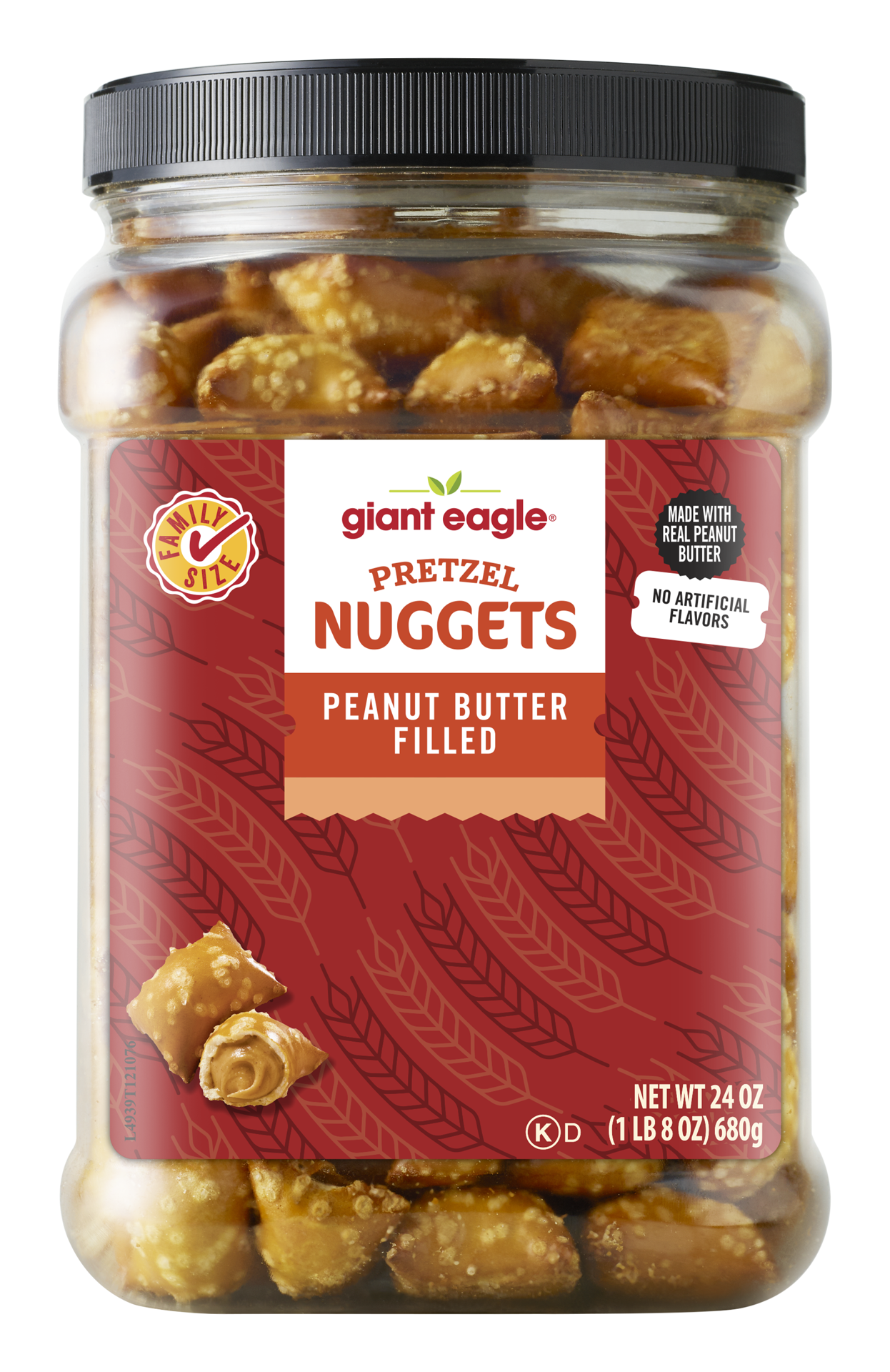 slide 1 of 1, Ge Pb Filled Pretzel Tub - 24 oz, 24 oz