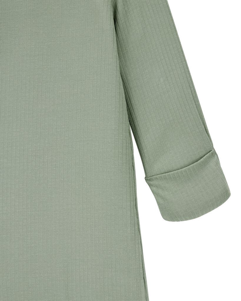 slide 3 of 5, Carter's Carters Baby 2-Pack PurelySoft Sleeper Gowns Olive/Ivory 3M, 1 ct