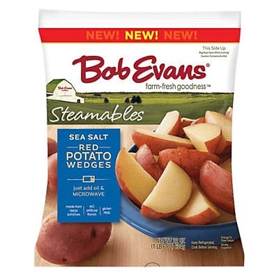 slide 1 of 1, Bob Evans Steamables Sea Salt Red Potato Wedges, 22 oz