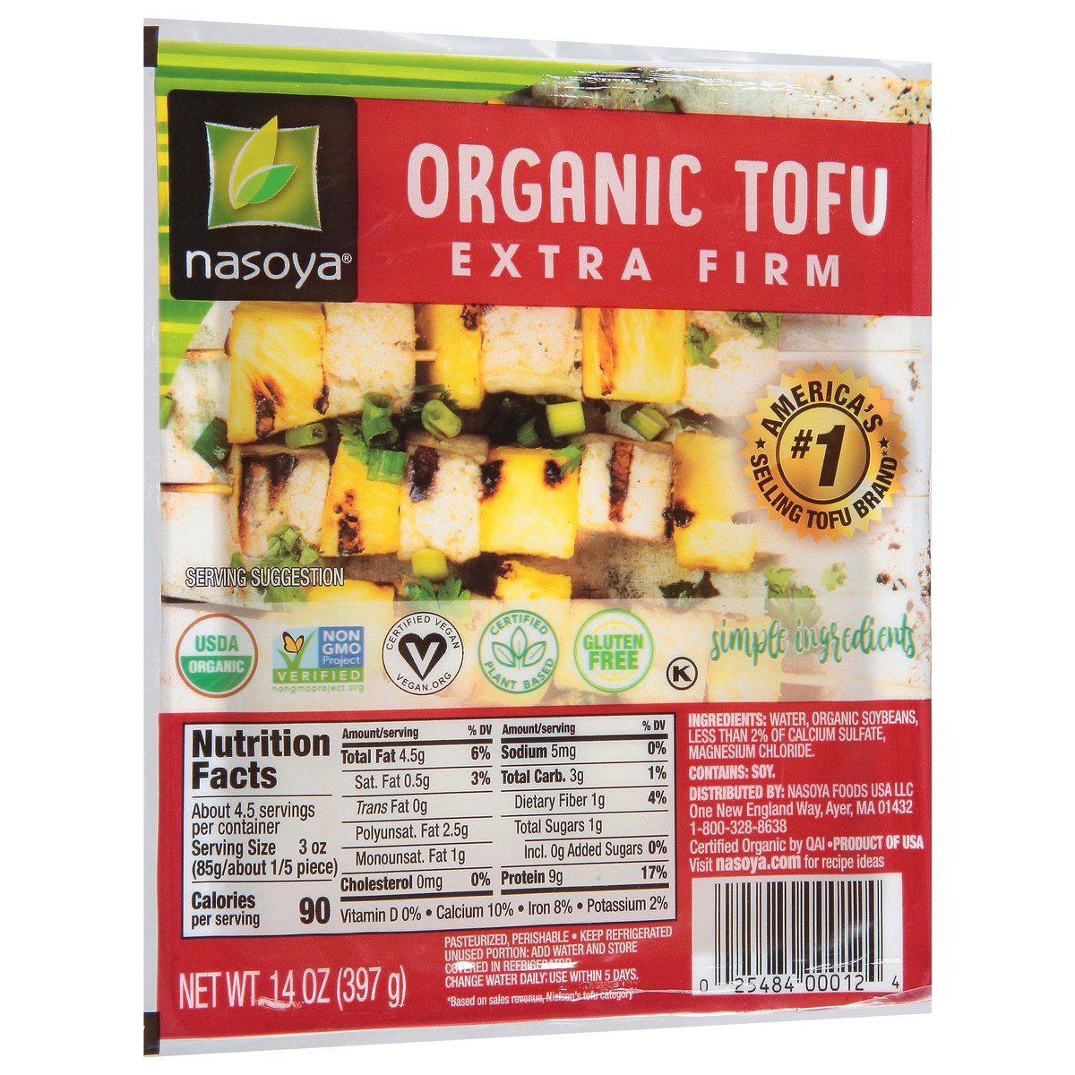 slide 2 of 9, Nasoya Extra Firm Organic Tofu 14 oz, 14 oz
