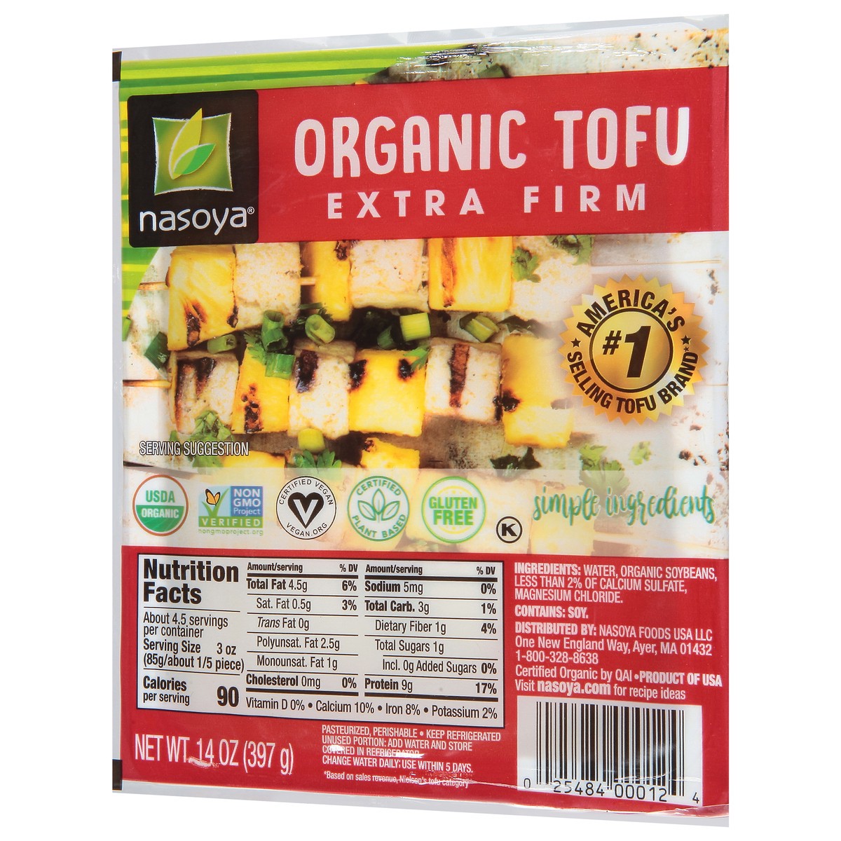 slide 3 of 9, Nasoya Extra Firm Organic Tofu 14 oz, 14 oz