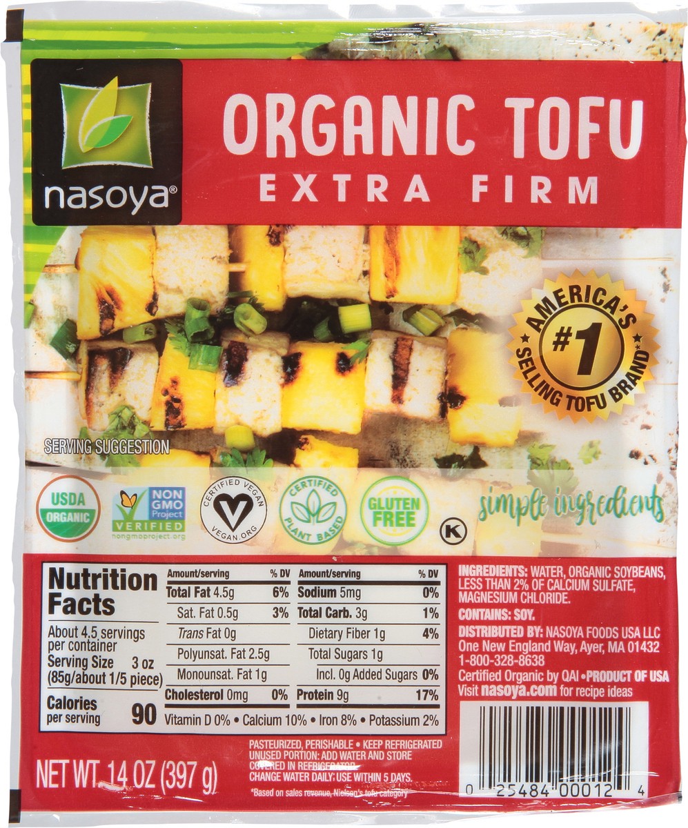 slide 6 of 9, Nasoya Extra Firm Organic Tofu 14 oz, 14 oz